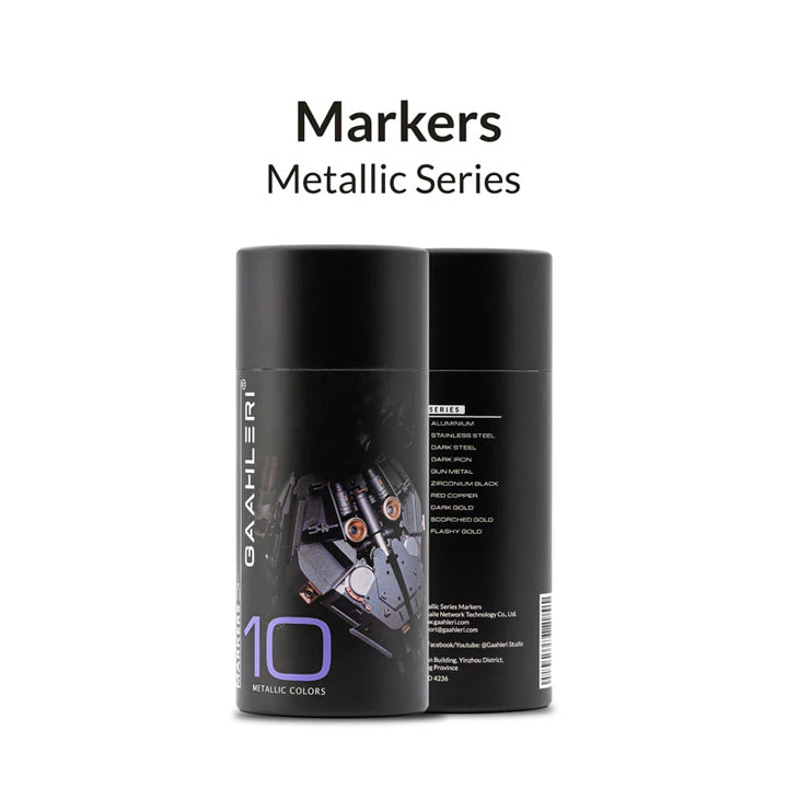 Gaahleri - Metallic Series Marker set (Lot de 10)