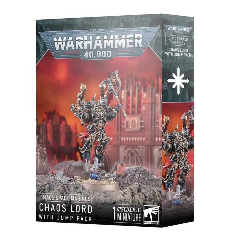 WH 40K - Chaos space Marines - Seigneur du Chaos avec Réacteur Dorsal