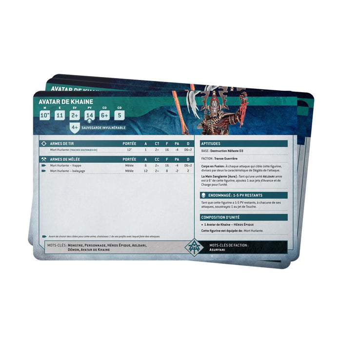 WH 40K - Aeldari - Cartes Techniques