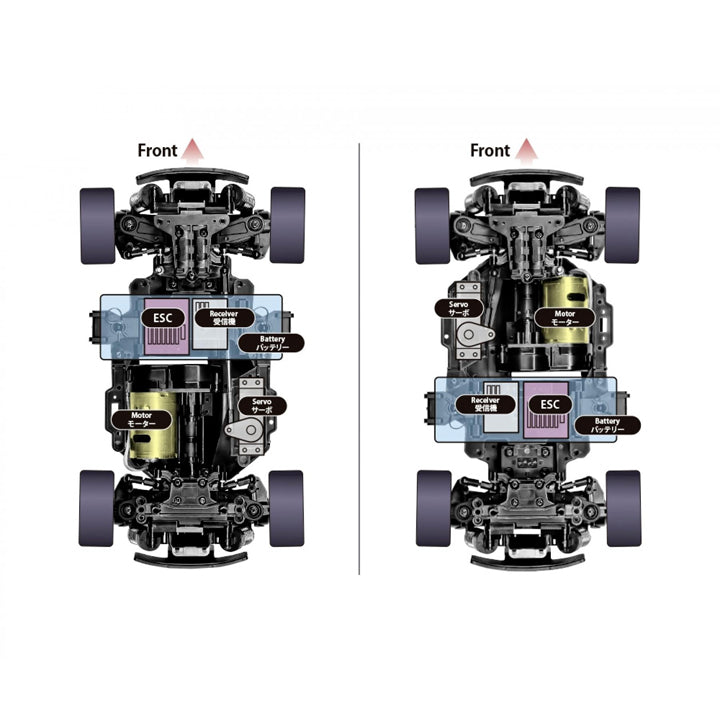 Tamiya Citroen DS Blue PB MB01 - RC - Réf 47502