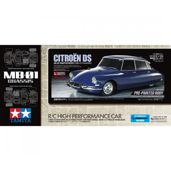 Tamiya Citroen DS Blue PB MB01 - RC - Réf 47502