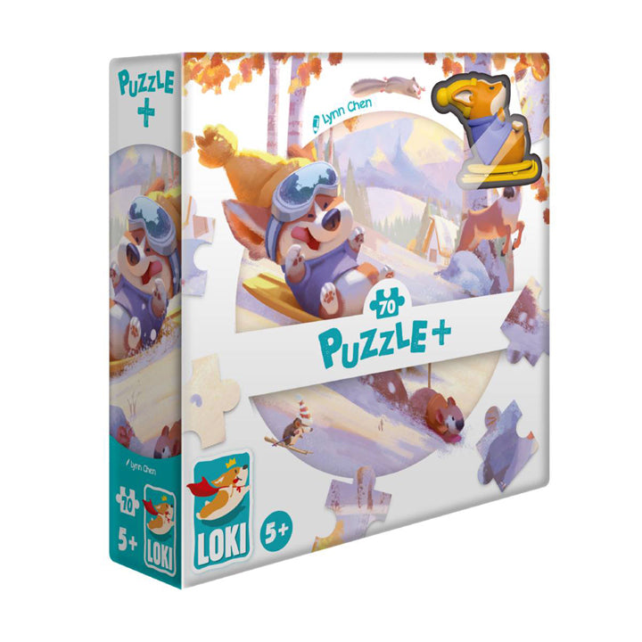 LOKI - Puzzle+ : LOKI fait de la luge (70 Pcs)