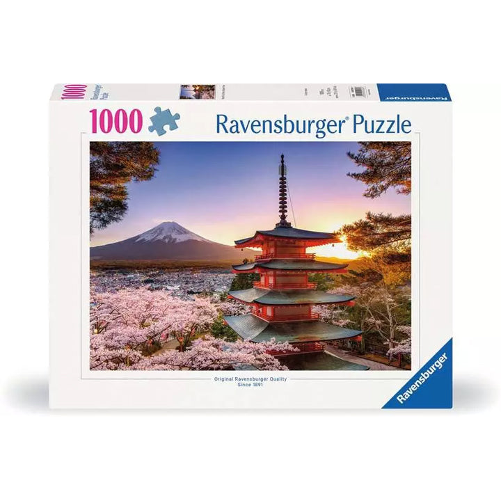 Ravensburger - Puzzle - 1000p - Cerisiers Mont Fuji