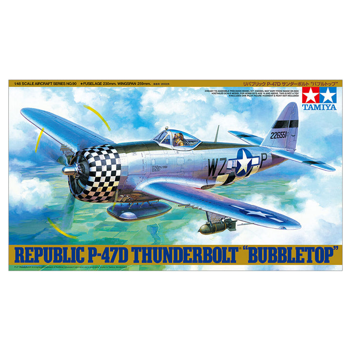 Tamiya - P-47D Thunderbolt "Bubbletop" - 1/48
