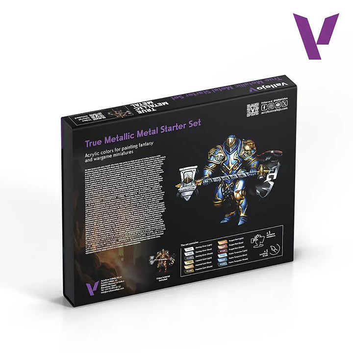 Vallejo - True Metalique Metal - Starter Set - Réf 77272