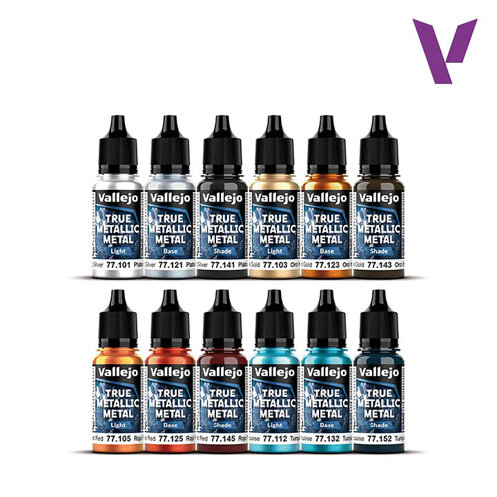 Vallejo - True Metalique Metal - Starter Set - Réf 77272