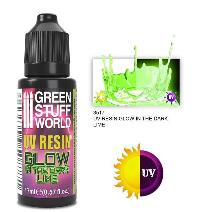 GSW - Résine Ultraviolette Citron Vert - Glow- 17 ml
