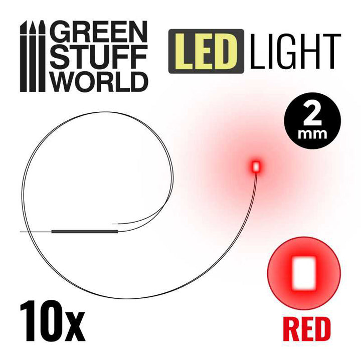 Lumières LED Rouge2mm