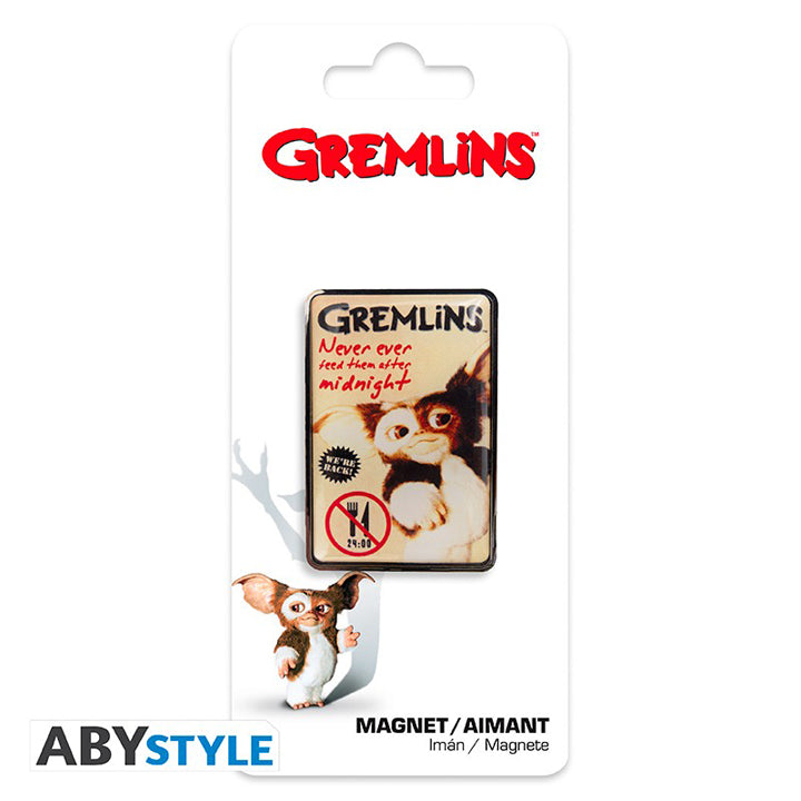 GREMLINS - Aimant Premium - "Ne pas nourrir après minuit"