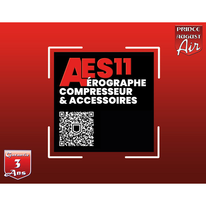 Coffret Aérographe Prince August - Essentiel - Réf AES11