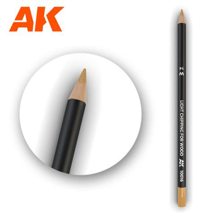 AK Weathering Pencil Light chipping for wood