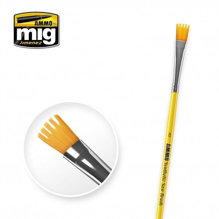 AMMO - Synthetic Saw Brush - 8 - Réf A.MIG-8585