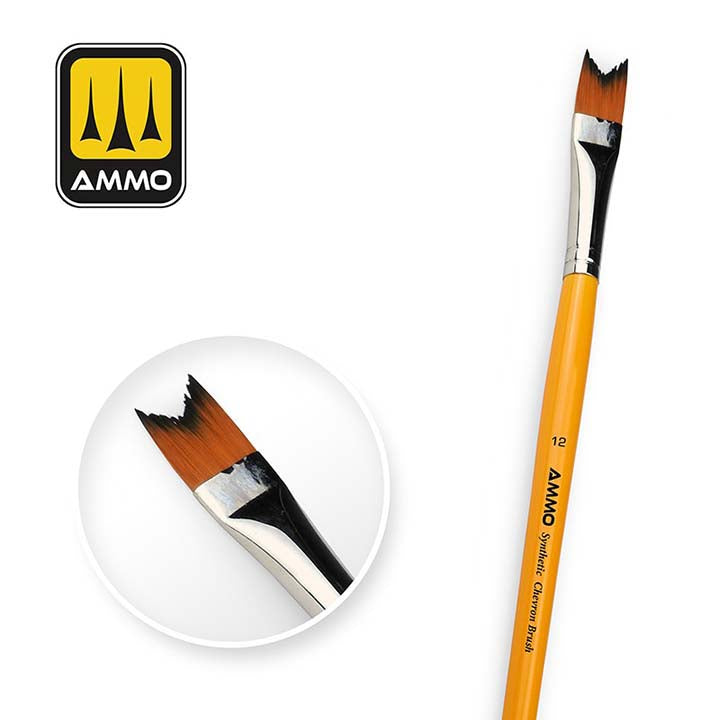 AMMO - Synthetic Chevron Brush - 12 - Réf A.MIG-8588