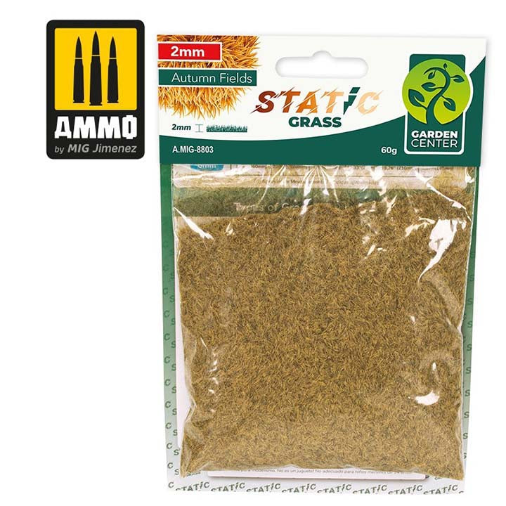 AMMO - Static Grass - Autumn Fields 2 mm - Réf A.MIG-8803