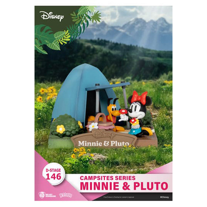 Disney diorama PVC D-Stage Campsite Series Mini & Pluto 10 cm
