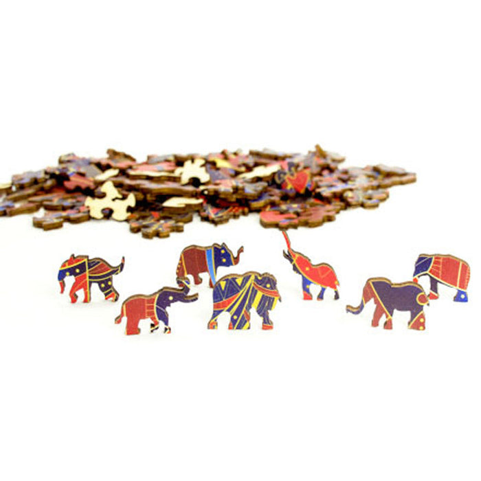 Raimbow wooden Puzzle - Elephant - 120 Pcs
