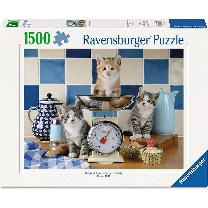 Ravensburger - Puzzle 1500p - Chatons dans la cuisine