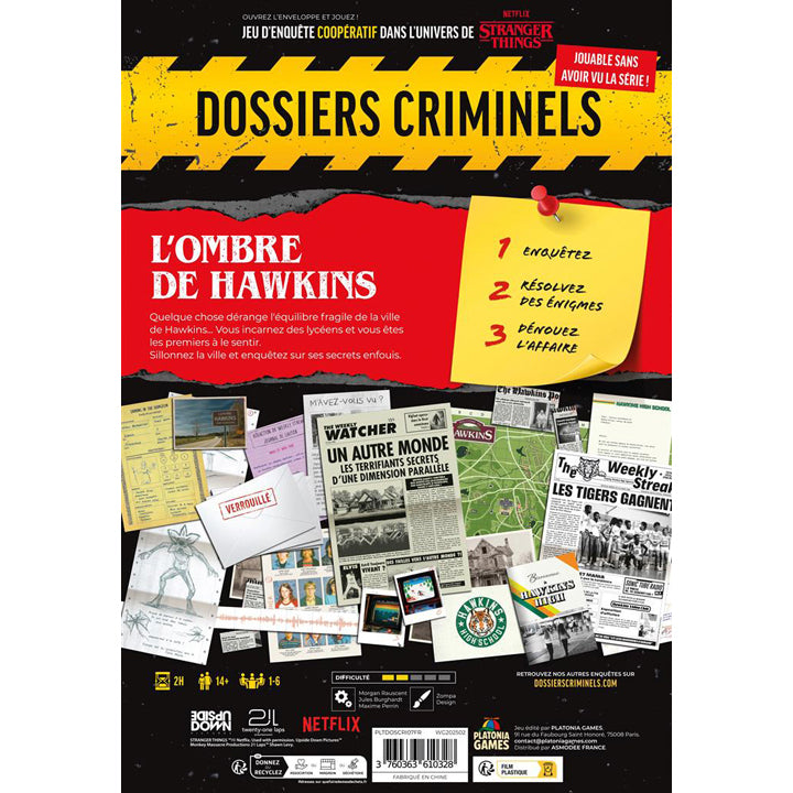 Dossiers Criminels : l'ombre de Hawkins