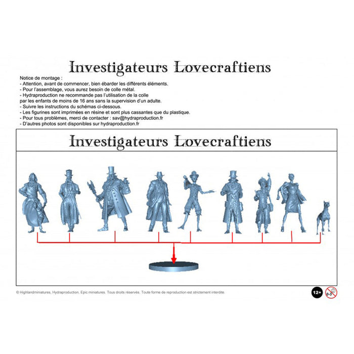9 Investigateurs Lovercraftien
