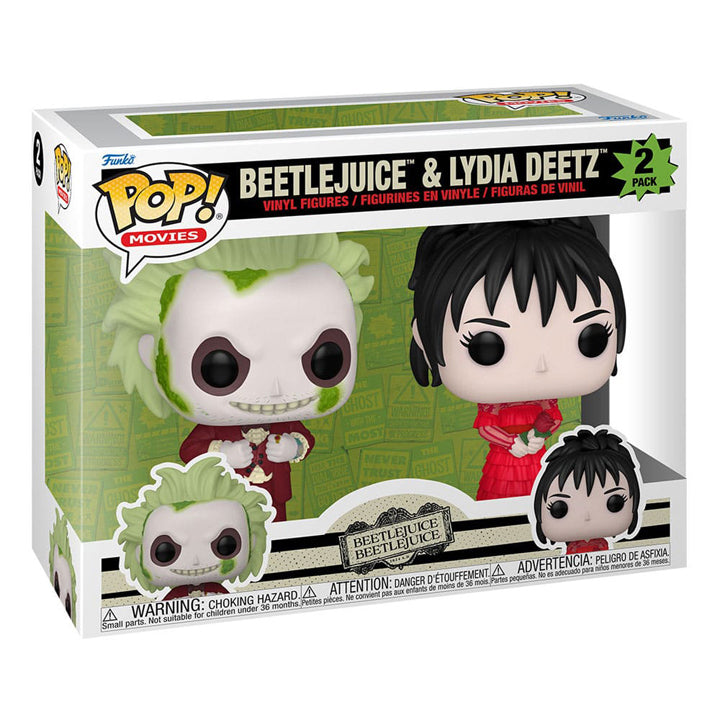 Beetlejuice 2 pack 2 POP! Animation Vinyl figurines Beetlejuice & Lydia Deetz 9 cm