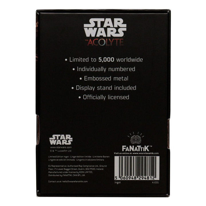Star Wars The Acolyte Lingot Limited Edition