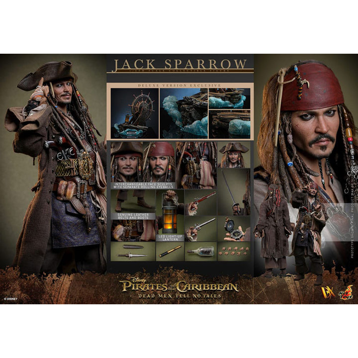 Pirates des Caraïbes : La Vengeance de Salazar figurine DX 1/6 Jack Sparrow (Deluxe Version) 30 cm
