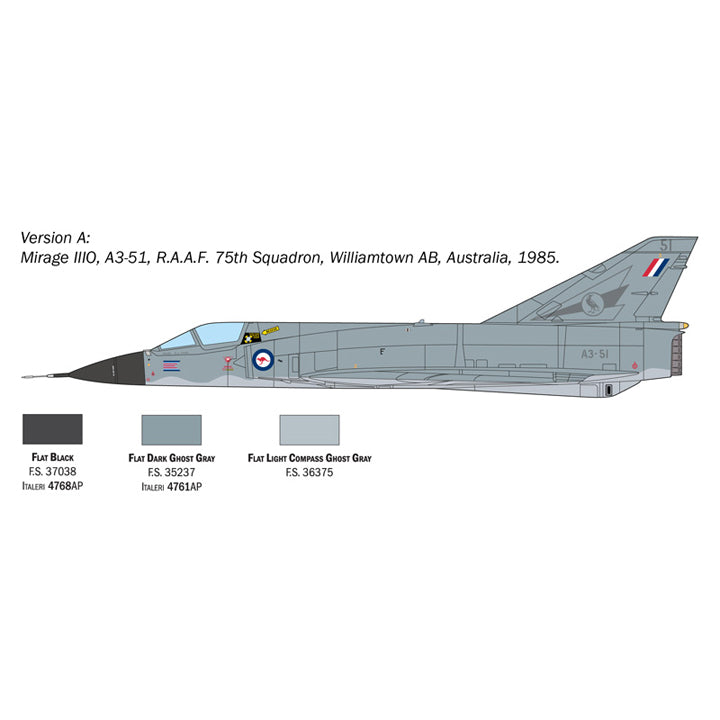 Mirage III au 1/48 Italeri Réf I2816