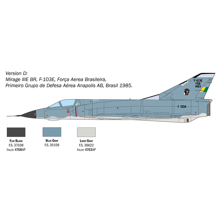 Mirage III au 1/48 Italeri Réf I2816