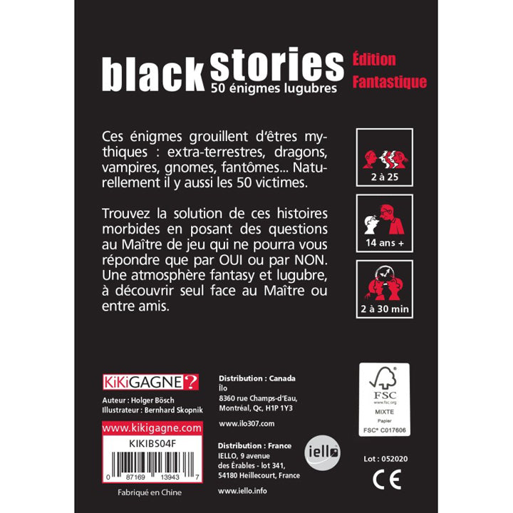 KIKIGAGNE - Black Stories - Fantastique