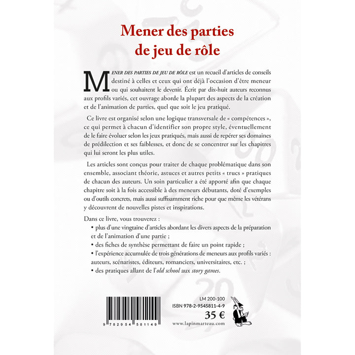 Mener des parties de jeu de Role