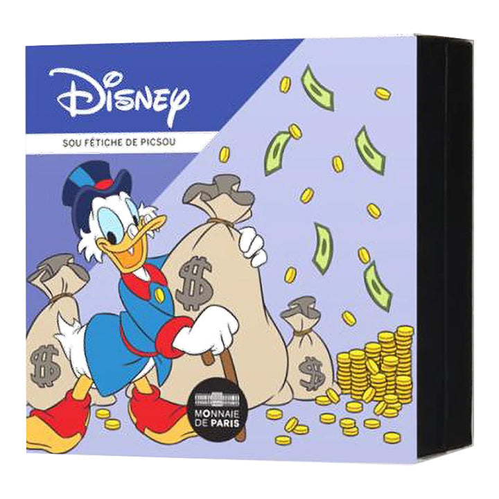 Disney Monnaie de Paris - Sou Fetiche Picsou Plaqué or - 1953 Ex.