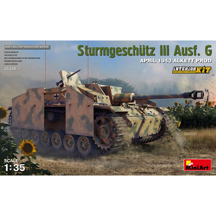 Sturmgeschutz III Ausf G Alkett Avril 1943 - Interieur Détaillé - 1/35