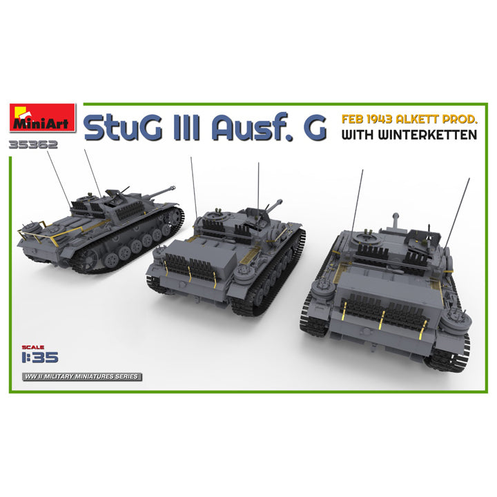 StuG III Ausf G Prod Alkett Fev 1943 Avec Chaine Hiver - 1/35