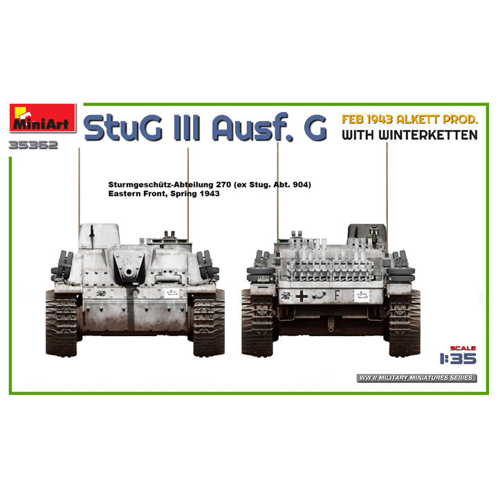 StuG III Ausf G Prod Alkett Fev 1943 Avec Chaine Hiver - 1/35