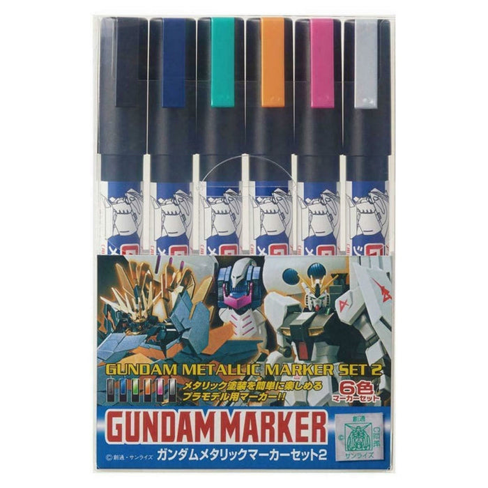 Mr Hobby - Gundam Marker - Mettallic set 2