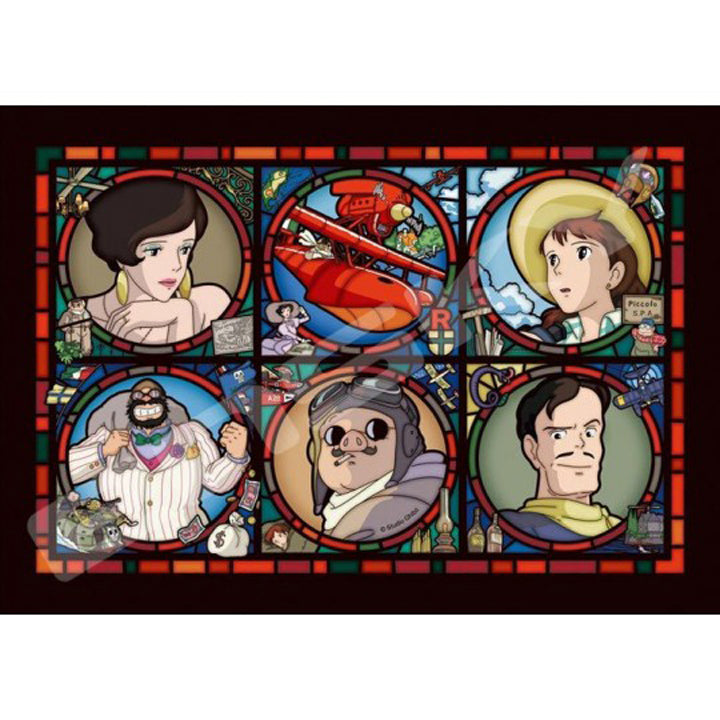 Puzzle Vitrail Gallerie des personnages Porco Rosso - 208p