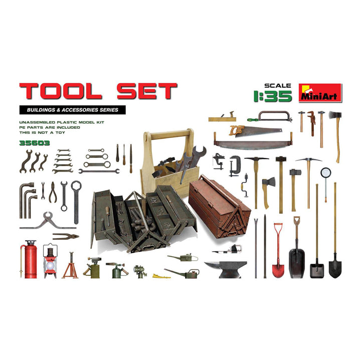 Set d'outils - 1/35 - MiniArt Réf 35603