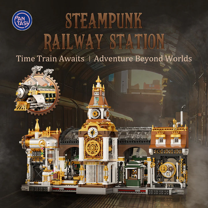 Pantasy - Gare Steampunk & train - réf PASY-85007