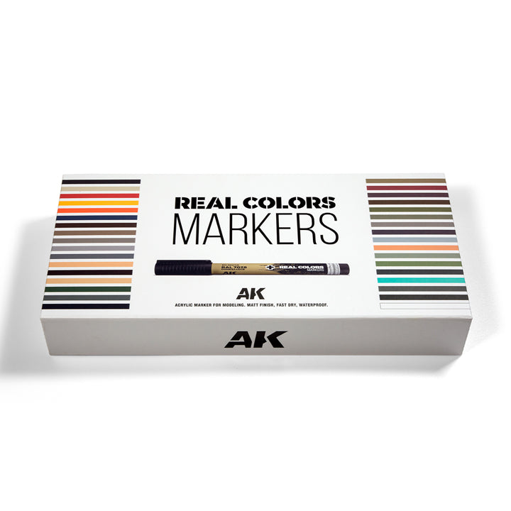 Coffret AK acrylique marqueurs Real Colors