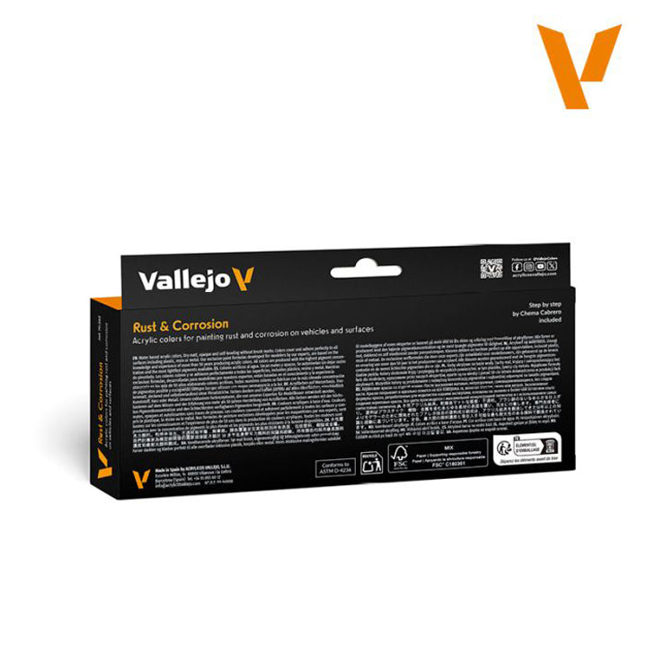 Vallejo Color set - Rust & Corrosion - 8 Teintes