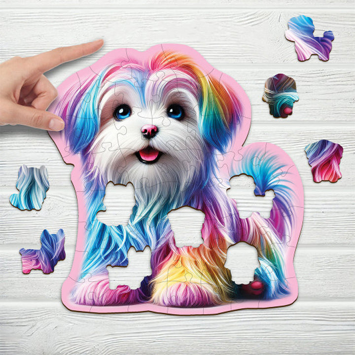 Wooden City - Puzzle Happy Puppy - 50 pieces