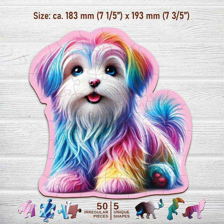 Wooden City - Puzzle Happy Puppy - 50 pieces