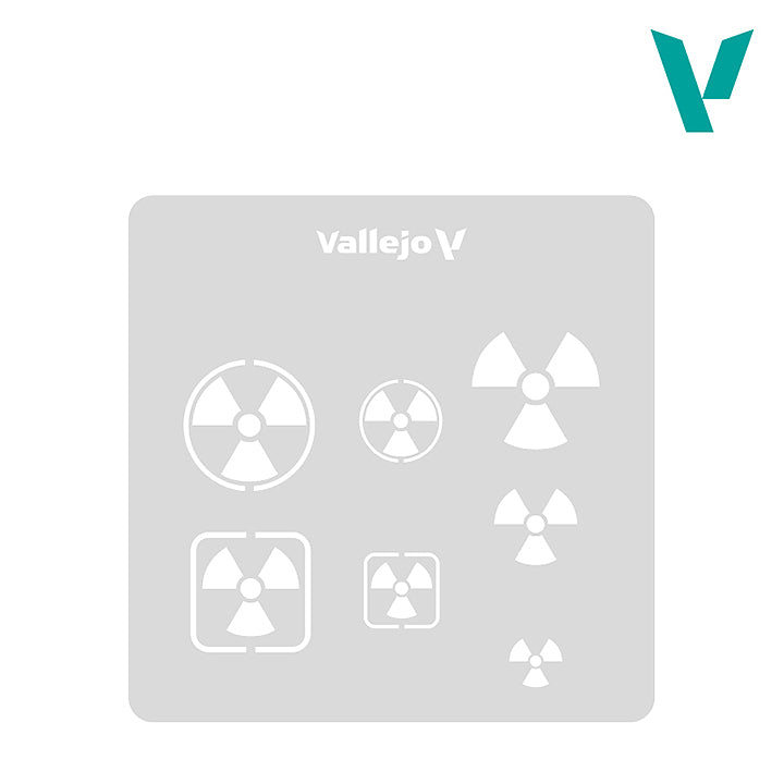 Vallejo - Pochoir - Radioactivity Signs - Réf ST-SF005