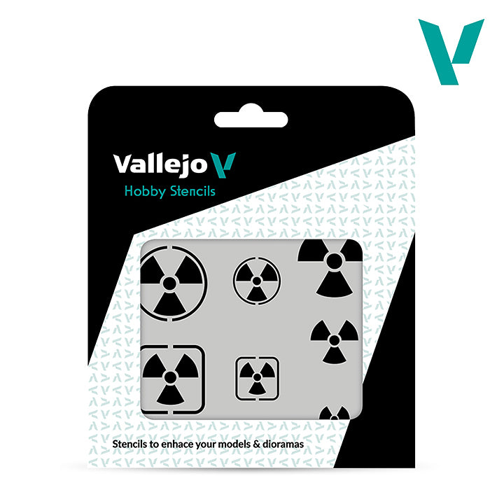Vallejo - Pochoir - Radioactivity Signs - Réf ST-SF005