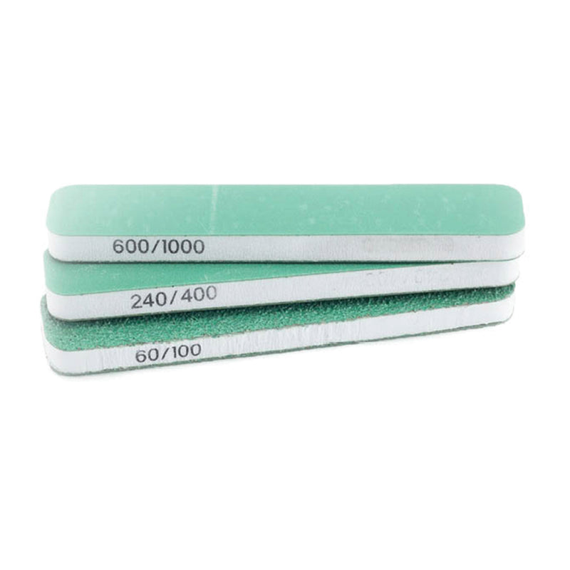 3 blocs de ponçage 90x19x6 double face & double grain