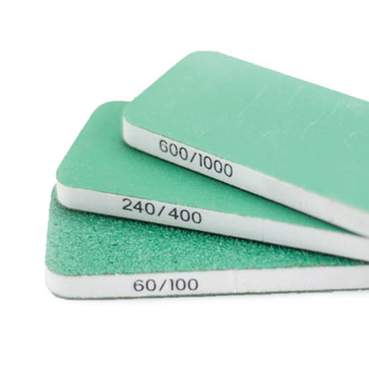 3 blocs de ponçage 80x30x6 double face & double grain