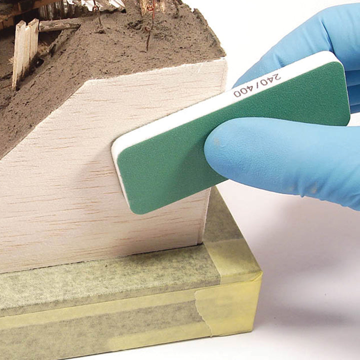 3 blocs de ponçage 80x30x6 double face & double grain