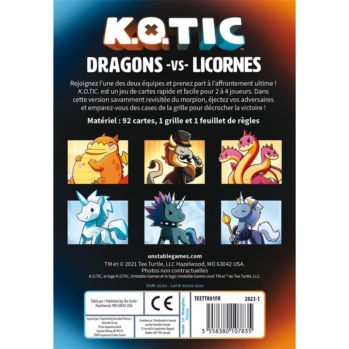 K.O.Tic : Dragons Vs Licornes
