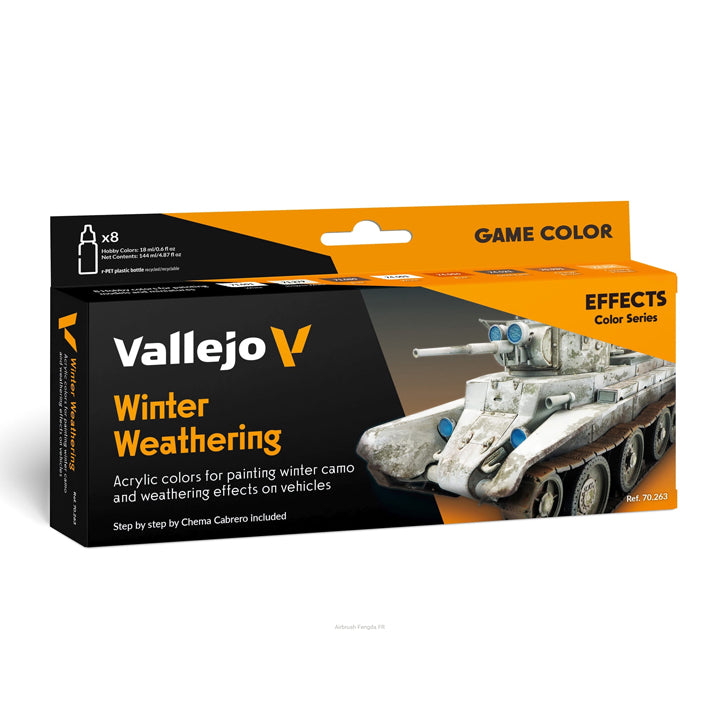 Vallejo Color set - Winter Weathering - 8 Teintes