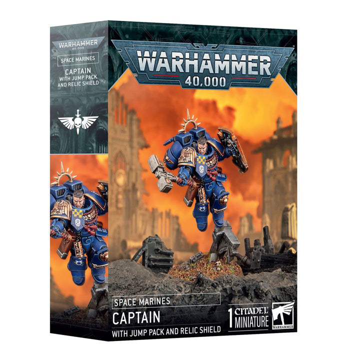 WH 40K - Space Marines - Capitaine avec réacteur dorsal et bouclier relique